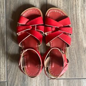 Red Saltwater Sandals